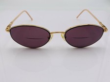 Vintage Safilo 4643 Gold Silver Metal Oval Sunglasses Italy FRAMES ONLY