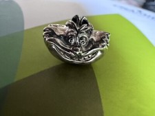 Genuine Chamilia Alice In Wonderland Cheshire Cat CHAM 925 Disney Retired..