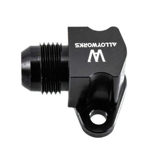 Adaptador de despegue de motor a enfriador de aceite de 90 grados en AN8 apto para Suzuki GSXR negro - Imagen 6 de 8