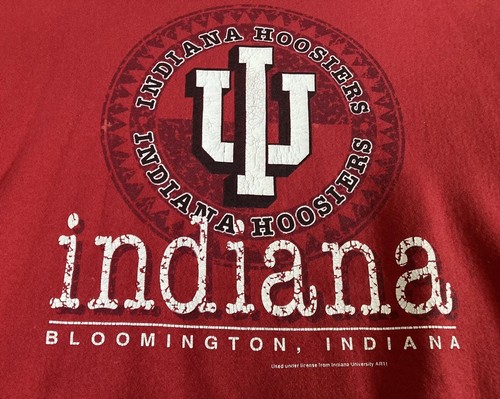 Sudadera Vintage Universidad de Indiana Adulto XL Pulóver Rojo Hoosiers Retro Usada - Imagen 3 de 24