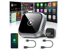 Wireless CarPlay Adapter for iPhone - Upgraded Mini Design, USB/USB-C Plug NEW