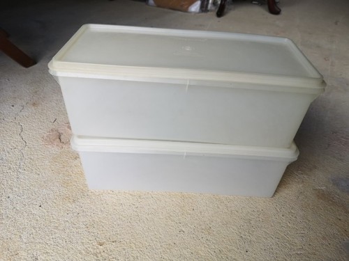 1970s Tupperware 2 Large Storage Containers With Lids - Bild 5 von 5