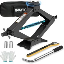 Kfz Wagenheber 3T Auto Heber Reifenwechsel Scherenwagenheber 360° Drehkopf