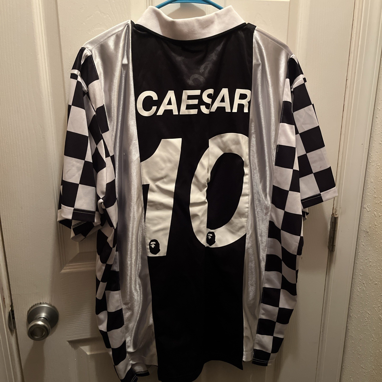 BAPE Black & White Checkered Caesar Game Jersey F… - image 7