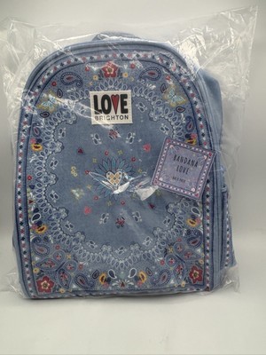 Brighton Bandana Love Backpack Blue New with Tags Sealed in  display picture 3