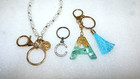 3 ASSORTED STYLES & MATERIAL KEYCHAIN PURSE HANDBAG KEY RINGS — photo 2
