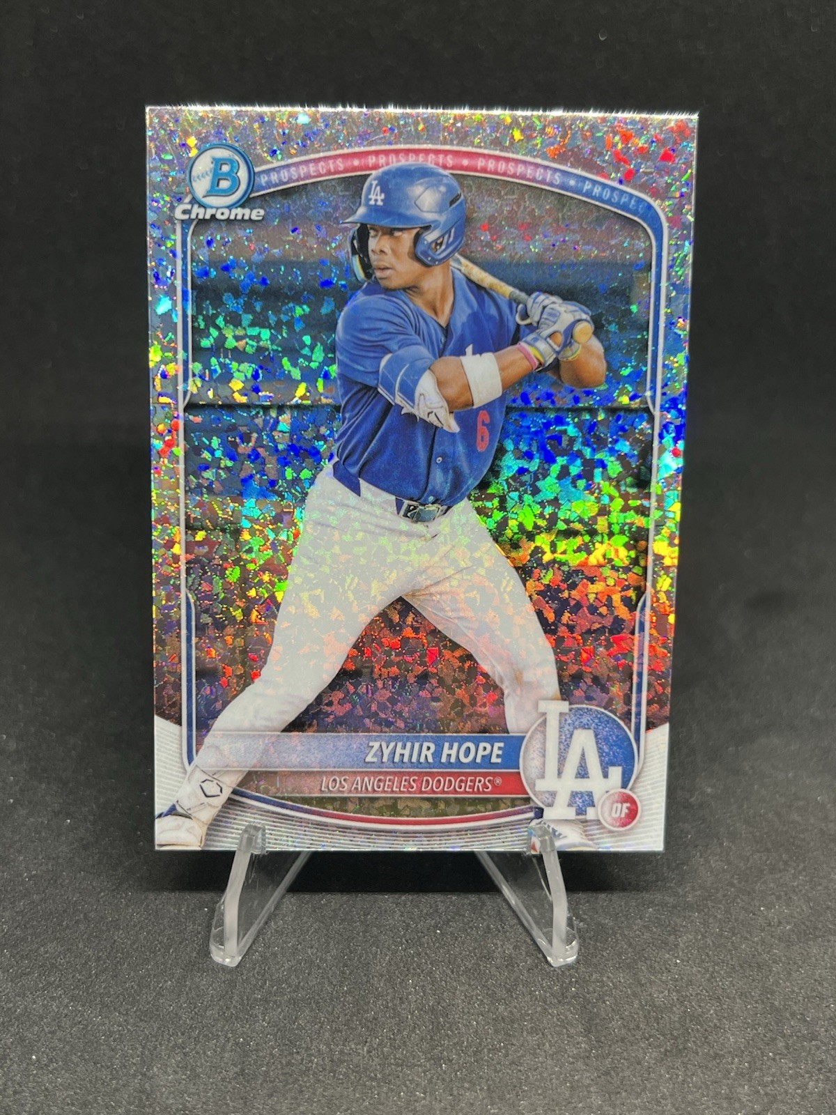 Zyhir Hope 2025 Bowman Chrome #BCP-2 Mini Diamond Refractor Dodgers