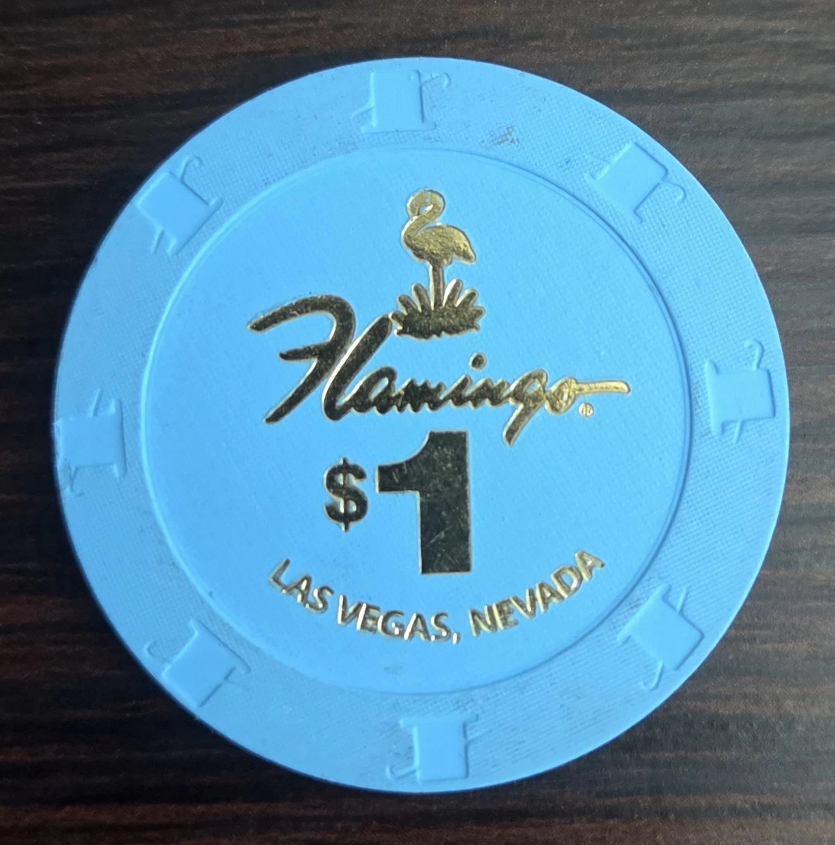 Flamingo Casino Chips In Collectible Individual $1 Casino Chips