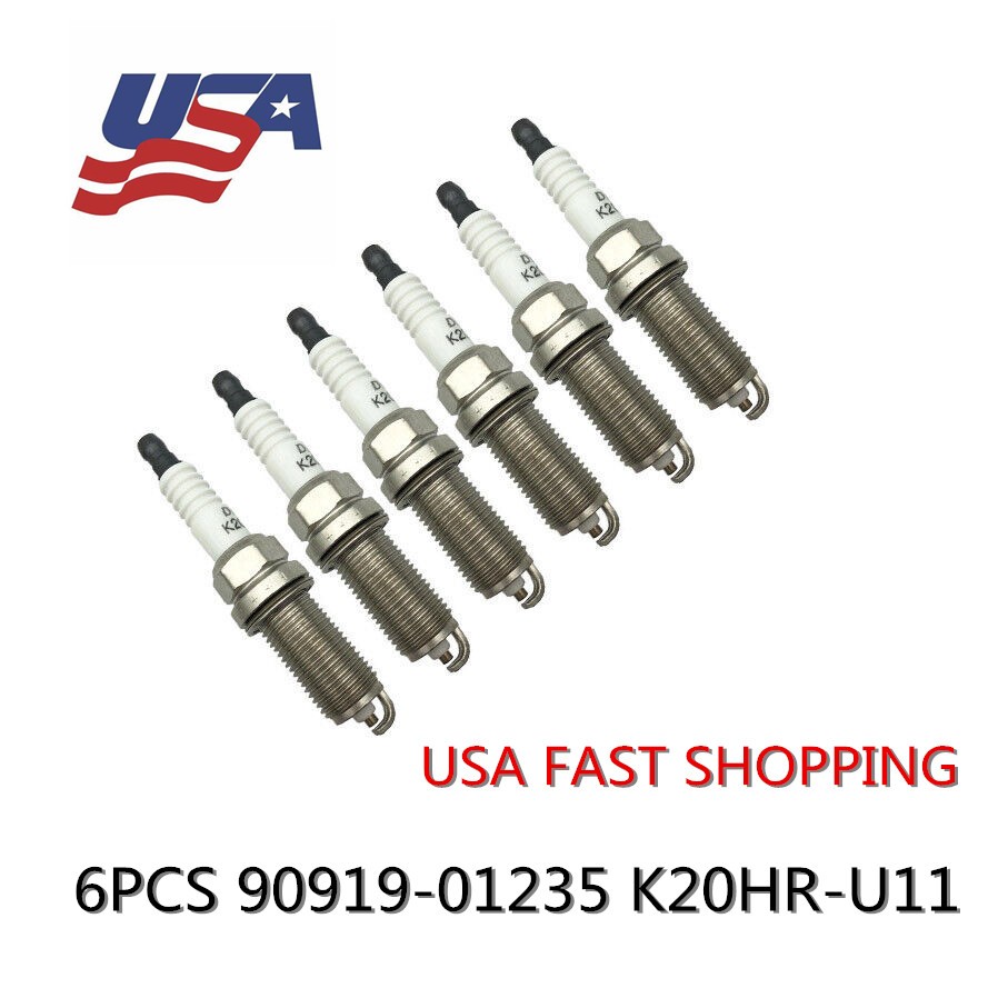 NGK Set of 6 Genuine Toyota Spark Plugs 90919-01235 Tacoma 4Runner FJ Cruiser