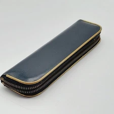 Füller - Vintage - Etui - für 2 Stifte - Schreibgeräte  Schwarz Füllfederhalter 