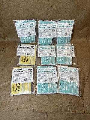 90 Ovulation + Pregnancy Test Strips Bulk Lot | Easy@Home Areta | 70 LH + 20 HCG