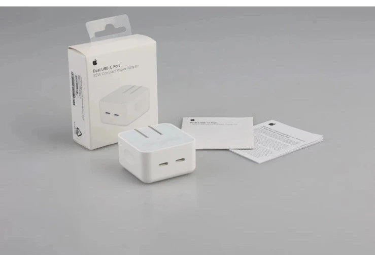 APPLE 35 Вт USB-C ДВОЙНОЙ АДАПТЕР ПИТАНИЯ ОРИГИНАЛЬНЫЙ. ДЕТАЛЬ A2571 (РОЗНИЧНАЯ УПАКОВКА) - Изображение 4 из 4