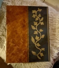 Vintage Exposures Italy Art Nouveau Italian Leather Photo /Scrapbook new in box