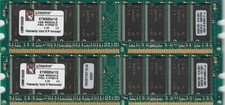 2x Kingston 1GB non-ECC Unbuffered DDR-333MHz PC2700 184-Pin DIMM Memory Modules