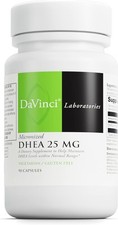 DAVINCI Labs Micronizada DHEA 25 mg - Suplemento dietético para apoyar el sistema inmunológico