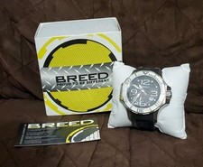 DISCONTINUED Men's Breed Henry Watch with Bezel Black NEW In Box Never Worn