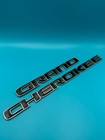 OEM 2017 - 2022 Jeep Grand Cherokee Emblem Front Door Black Chrome Badge Logo
