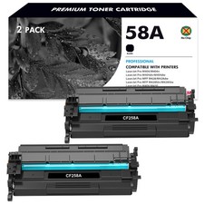 2PK CF258A 58A Toner for HP LaserJet Pro M404 M404n M404dn MFP M428fdw NO CHIP