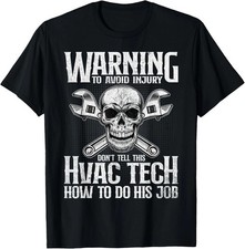 T-Shirt Uomo Tecnico HVAC Divertente HVAC Tech Novità Regalo