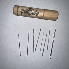 Yarnology Wood Needle Storage Tube with assorted sizes needles knitting, crochet
