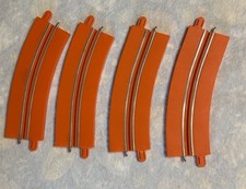 4 Hot Wheels Zero Gravity Slot Car Set Replacement G1 Curved Track Single Lane