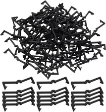 100PCS Pegboard Clips Pegboard Hook Locks Black Plastic Peg Board Locks Peg Boar