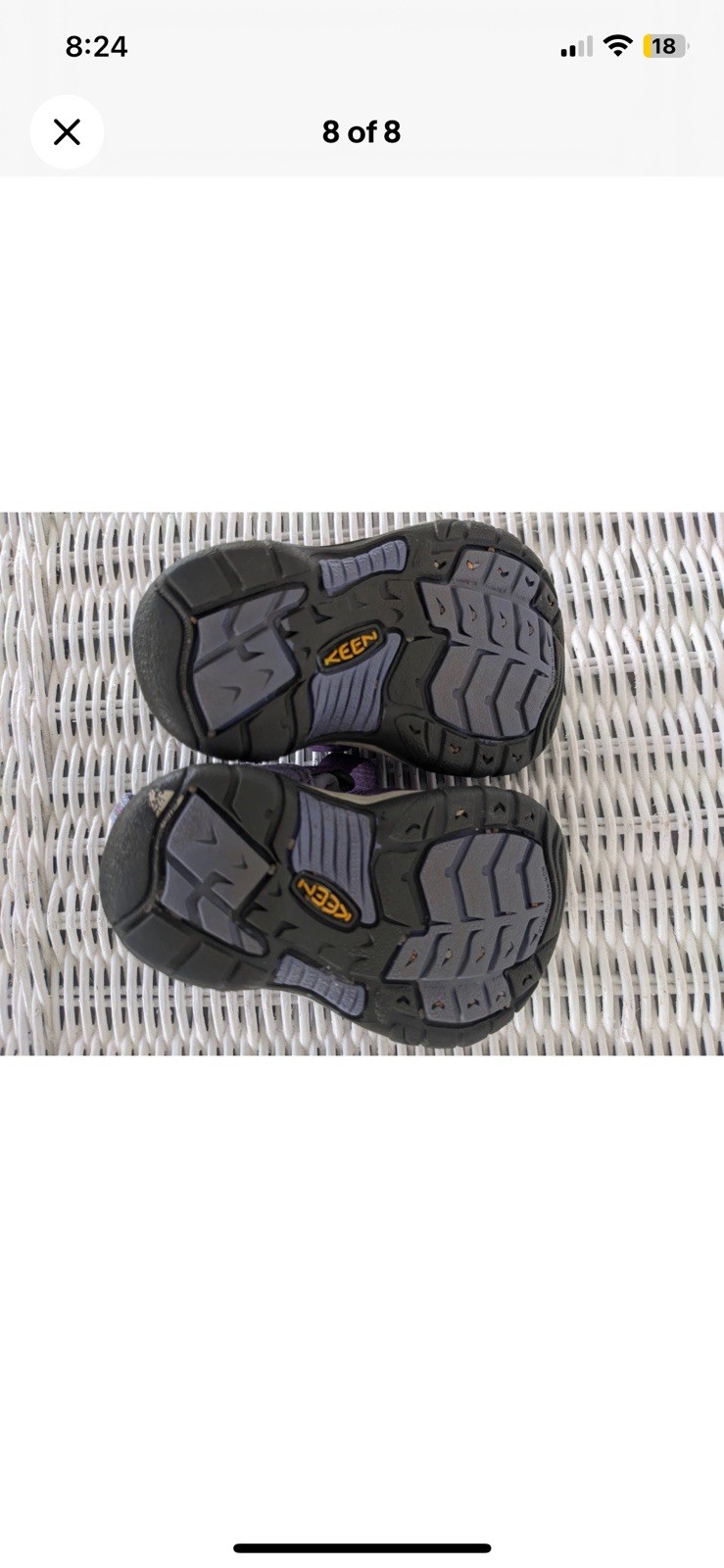 Sandali Keen Newport H2 viola punta chiusa scarpe bambino bambina taglia 4