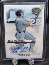 2025 Panini Prospect Mac Horvath Autograph Silver Prizm Tampa Bay Rays RC SP