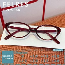 Women Cat Eye Blue Light Blocking Reading Glasses Clear Lens Presbyopic Readers