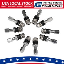 10x Stainless Steel Wheel Tire Valve Stems Hight Pressure Bolt In With 10x Stainless Steel Wheel Tire Valve Stems Hight Pressure Bolt In With