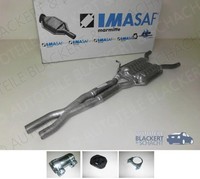 Imasaf Auspuff Mitteltopf für VW Passat Syncro/4Motion + Kombi 2.8 V6 1997-2005