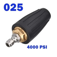 360 Rotating Turbo Nozzle Sprayer with 1/4" Quick Connect 4000 PSI High Pressure