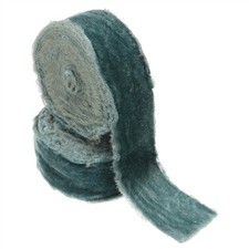 2Roll Velvet Ribbon 1-1/2"x3Yd Handmade Frayed Vintage Ribbons Gray Blue