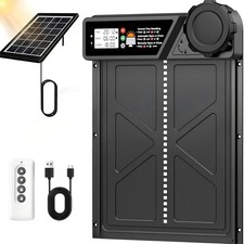 CARLA HOME Solar Automatic Chicken Coop Door with Timer, Light Sensor, Remote