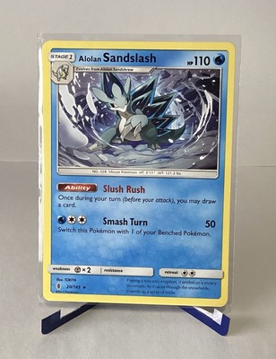 Pokémon TCG Alolan Sandslash Guardians Rising 20/145 Regular Rare