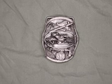 Vintage 1984 Bergamot Brass Works O-L50 Tribal Belt Buckle Made In USA