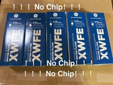 Genuine GE XWFE Refrigerator Water Filter Without CHIPS  5 Pack  NO CHIPS     
