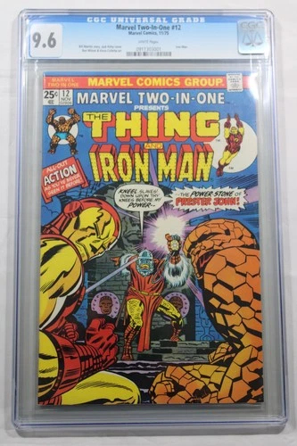 Marvel Two-In-One #12 CGC Graded 9.6 White pages Marvel Comics 11/75   Iron Man!