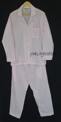 TARRIF FREE 0% CHARGE XL Size 100% Cotton Solid Plain Unisex Pajama Set PJ-42 *