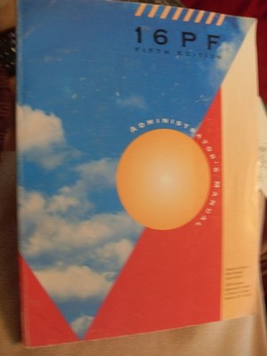The Sixteen Pf Fifth Edition: Administrator's Manual