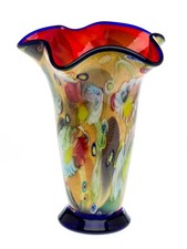 Vaso di vetro 4.8kg stile Murano stile modernista Italia 37cm tavolo pesante