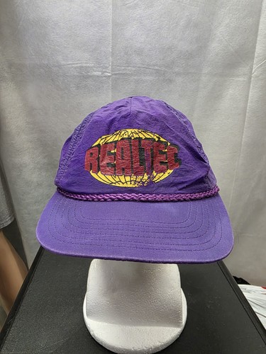 Vintage Realtec Purple Snapback Hat - Picture 1 of 7