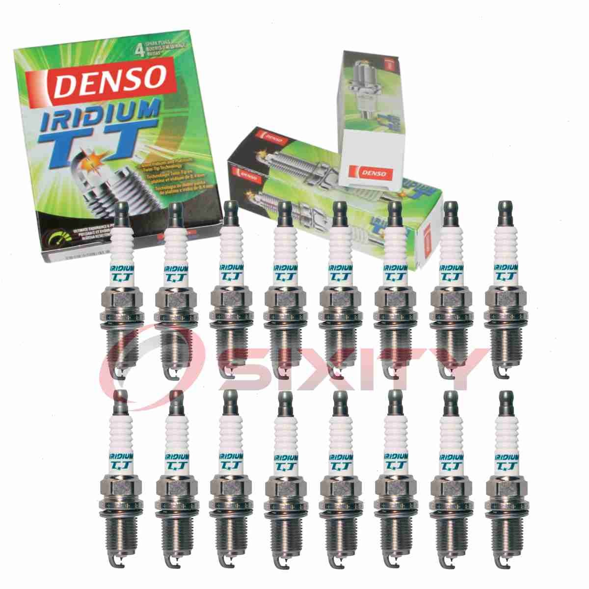 16 pc Denso Iridium TT Spark Plugs for 2006-2007 Mercedes-Benz R500 5.0L V8 yz