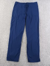 Scrub Star Scrubs Pants Small Blue Polyester Cotton Spandex Drawstring