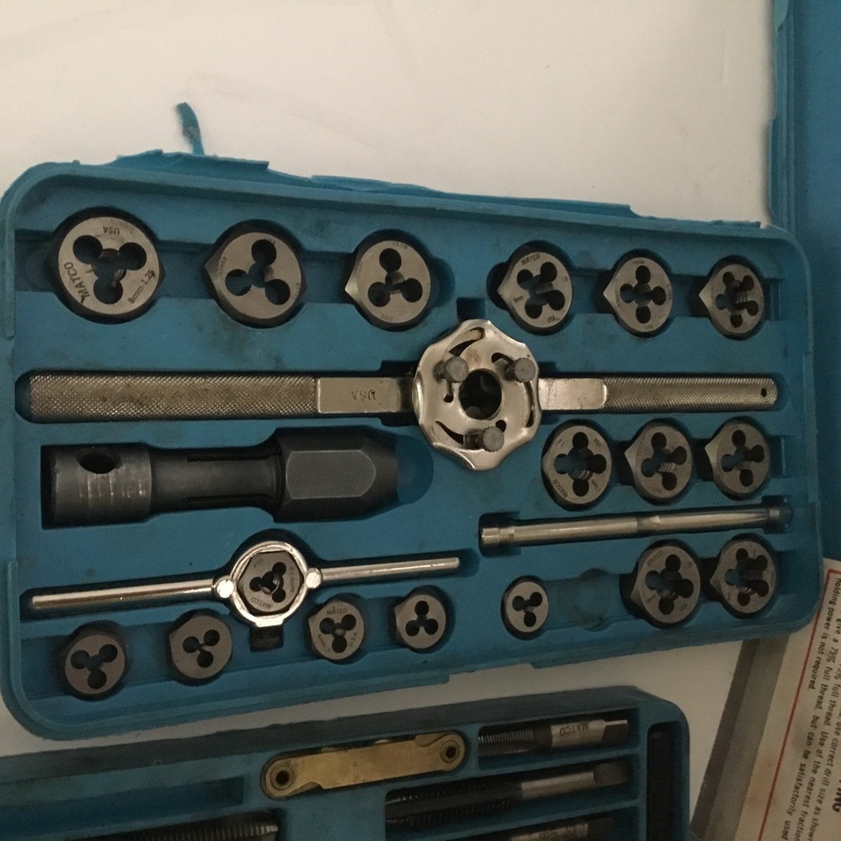 Matco Tools 6312 Metric Tap and Die Super Set for sale online | eBay