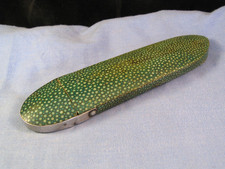 NICE ANTIQUE SILVER AND SHAGREEN GEORGIAN SPECTACLES READING GLASSES CASE c1810