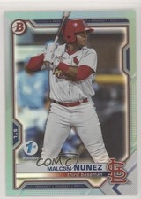 2021 Bowman Draft 1st Edition Sky Blue Foil Malcom Nunez #BD-56 00gy