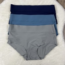 Wacoal At Ease Brief panties 875308 M Medium Blue Gray 3 Pack