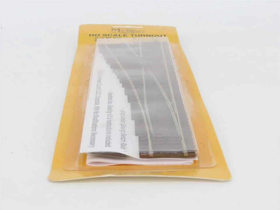 LOTE de 5 Microingeniería Escala HO #14-805 Code70 NS #6 Rana Pista de Desvío Izquierdo Foto 2 de 4