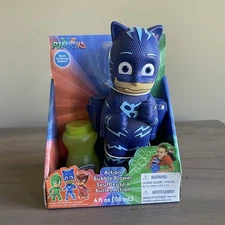 NEW PJ Masks Catboy Action Bubble Blower Bubble Machine with Fubbles Bubbles
